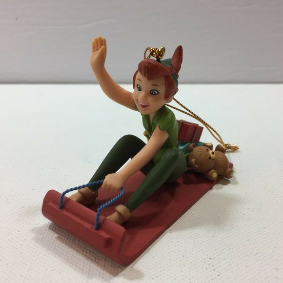 Vintage Groiler Disney Peter Pan Flying Christmas Ornament Holiday Neverland - Picture 1 of 10